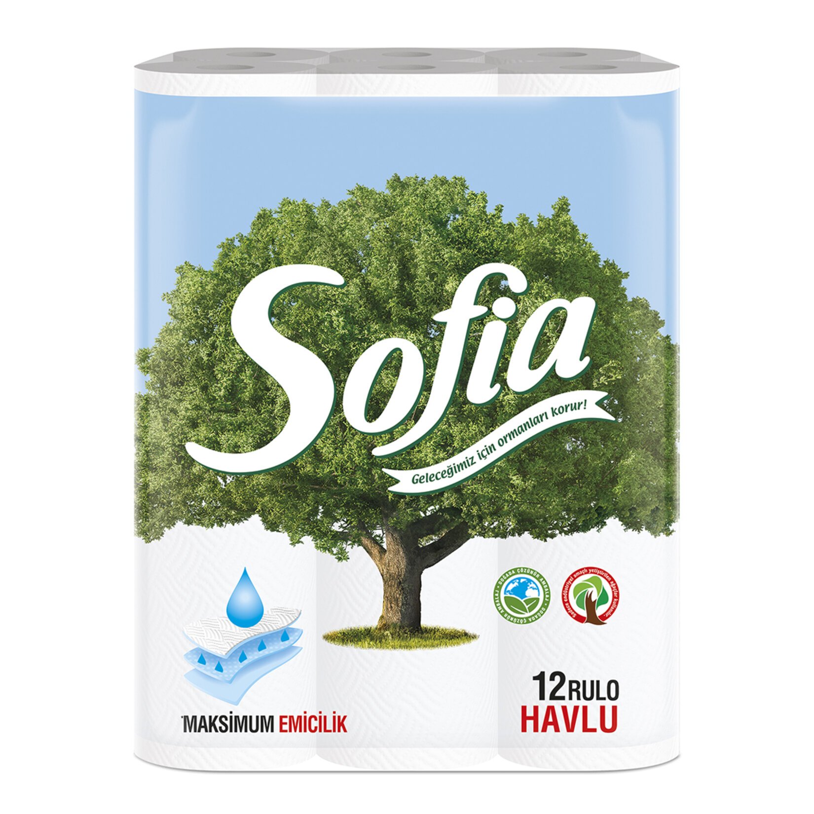 Sofia Mutfak Kağıt Havlu 12'li